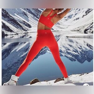 Free People Red Leggings